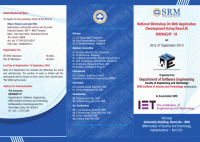 Two Days Workshop on Web Application Development 2019 Web App Development Workshop Poster